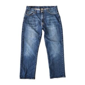 Lucky Brand‎ Jeans Men 36 Denim Preppy Western Embroidered Cowboy Casual Basic
